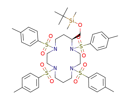 (S)-5-(tert-Butyl-dimethyl-silanyloxymethyl)-1,4,8,11-tetrakis-(toluene-4-sulfonyl)-1,4,8,11-tetraaza-cyclotetradecane