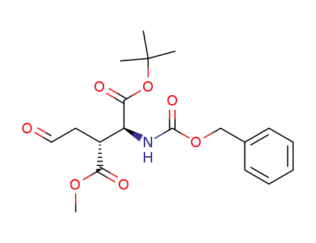 (2S,3R)-2-Benzyloxycarbonylamino-3-(2-oxo-ethyl)-succinic acid 1-tert-butyl ester 4-methyl ester