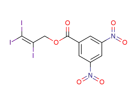 3,5-Dinitro-benzoic acid 2,3,3-triiodo-allyl ester