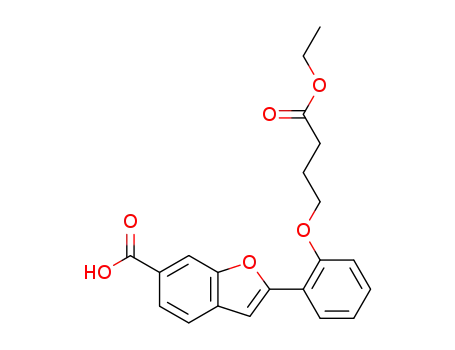2-<2-(3-ethoxycarbonyl-1-propyloxy)phenyl>benzo<b>furan-6-carboxylic acid