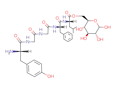 6-O-(L-tyrosylglycylglycyl-L-phenylalanyl-L-leucyl)-D-glucopyranose
