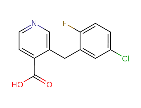 4-Pyridinecarboxylic acid, 3-[(5-chloro-2-fluorophenyl)methyl]-