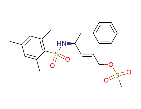 Methanesulfonic acid (E)-(S)-5-phenyl-4-(2,4,6-trimethyl-benzenesulfonylamino)-pent-2-enyl ester