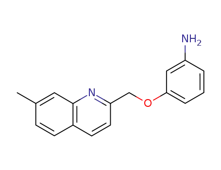 Molecular Structure of 168083-47-4 (3-(7-methyl-2-quinolinylmethoxy)aniline)