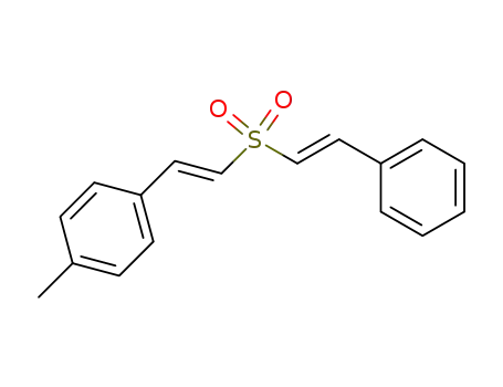 1-Methyl-4-[(1E)-2-[[(1E)-2-phenylethenyl]sulfonyl]ethenyl]benzene