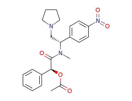 N-methyl-N-<(1S)-1-(4-nitrophenyl)-2-(1-pyrrolidinyl)ethyl>-(S)-α-acetoxyphenylacetamide