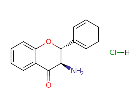 Molecular Structure of 7144-79-8 (3-amino-2-phenyl-2,3-dihydro-4H-chromen-4-one)