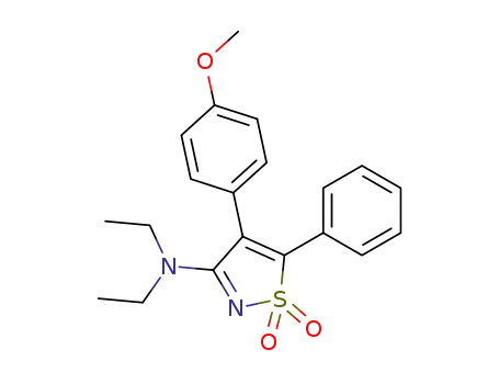 3-Isothiazolamine, N,N-diethyl-4-(4-methoxyphenyl)-5-phenyl-,
1,1-dioxide