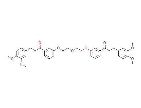 3-(3,4-dimethoxy-phenyl)-1-{3-[2-(2-{3-[3-(3,4-dimethoxy-phenyl)-propionyl]-phenoxy}-ethoxy)-ethoxy]-phenyl}-propan-1-one