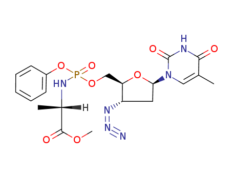 3'-AZIDOTHYMIDINE-5'-(PHENYLMETHOXYALANYL)PHOSPHONATE