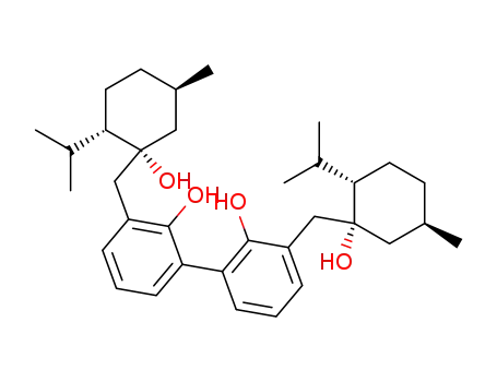 3,3'-Bis-((1R,2S,5R)-1-hydroxy-2-isopropyl-5-methyl-cyclohexylmethyl)-biphenyl-2,2'-diol