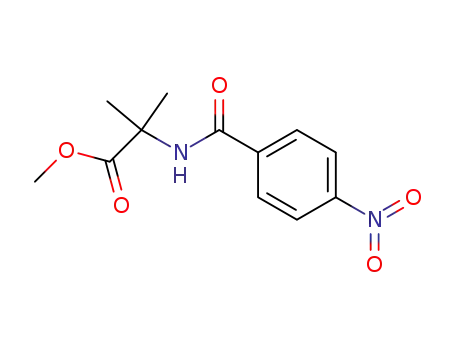 2-Methyl-2-(4-nitro-benzoylamino)-propionic acid methyl ester