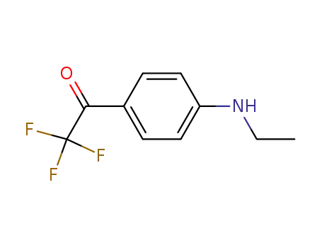 Molecular Structure of 173951-91-2 (Ethanone, 1-[4-(ethylamino)phenyl]-2,2,2-trifluoro- (9CI))