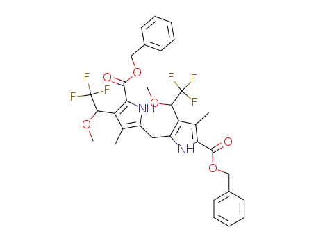 dibenzyl 3,4'-bis(2,2,2-trifluoro-1-methoxyethyl)-4,3'-dimethyl-2,2'-dipyrrylmethane-5,5'-dicarboxylate