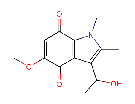 3-(1-hydroxyethyl)-5-methoxy-1,2-dimethyl-1H-indole-4,7-dione