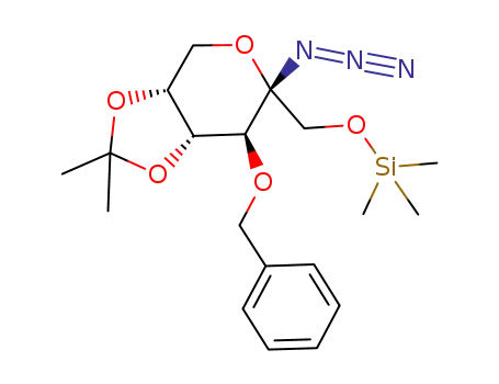 ((3aR,6R,7S,7aR)-6-Azido-7-benzyloxy-2,2-dimethyl-tetrahydro-[1,3]dioxolo[4,5-c]pyran-6-ylmethoxy)-trimethyl-silane