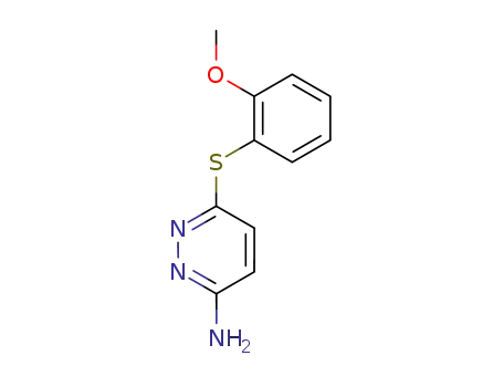 Molecular Structure of 180900-85-0 (3-Pyridazinamine, 6-[(2-methoxyphenyl)thio]-)