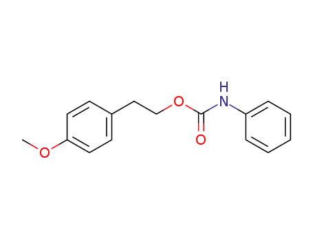 Molecular Structure of 93009-15-5 (2-(4-methoxyphenyl)ethyl N-phenylcarbamate)