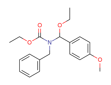 Carbamic acid, [ethoxy(4-methoxyphenyl)methyl](phenylmethyl)-, ethyl ester