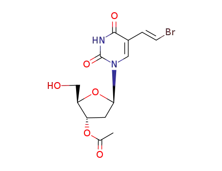 (E)-5-(2-bromovinyl)-3'-O-acetyl-2'-deoxyuridine