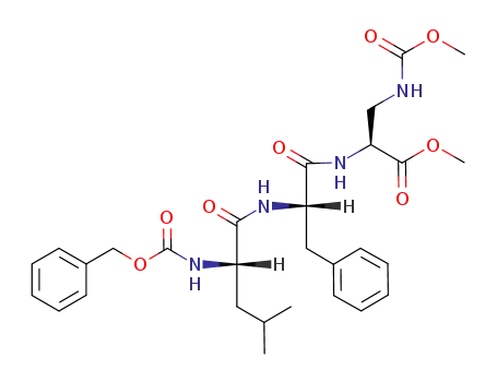 (S)-2-[(S)-2-((S)-2-Benzyloxycarbonylamino-4-methyl-pentanoylamino)-3-phenyl-propionylamino]-3-methoxycarbonylamino-propionic acid methyl ester