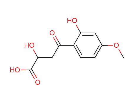 Molecular Structure of 117379-73-4 (2-Hydroxy-4-(2-hydroxy-4-methoxy-phenyl)-4-oxo-butyric acid)