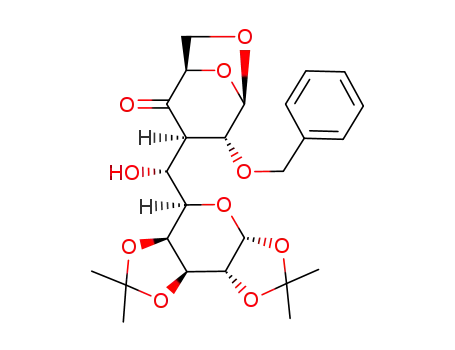 (6R)-6-C-[1,6-anhydro-2-O-benzyl-3-deoxy-β-D-xylo-hexopyrano-4-ulos-3-yl]-1,2:3,4-di-O-isopropylidene-α-D-galacto-pyranose