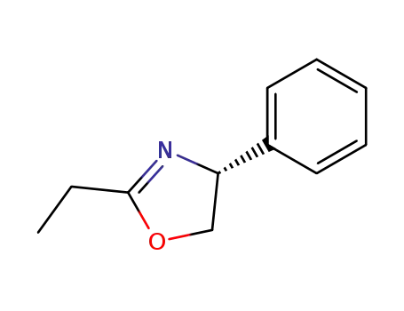 Molecular Structure of 205178-47-8 ((4R)-2-ethyl-4-phenyl-2-oxazoline)