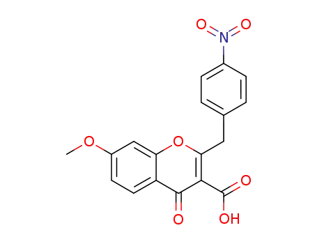 4H-1-Benzopyran-3-carboxylic acid,
7-methoxy-2-[(4-nitrophenyl)methyl]-4-oxo-
