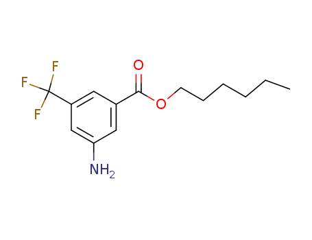 Molecular Structure of 203513-30-8 (3-Amino-5-trifluoromethyl-benzoic acid hexyl ester)
