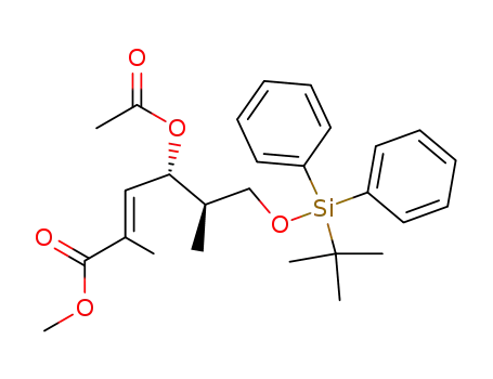 (E)-(4S,5R)-4-Acetoxy-6-(tert-butyl-diphenyl-silanyloxy)-2,5-dimethyl-hex-2-enoic acid methyl ester