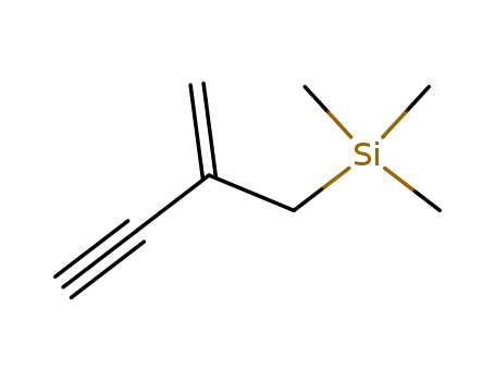 Molecular Structure of 185046-00-8 (Silane, trimethyl(2-methylene-3-butynyl)-)