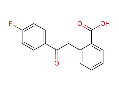 Molecular Structure of 54955-29-2 (2-[2-Oxo-2-(4-fluorophenyl)ethyl]benzoic acid)