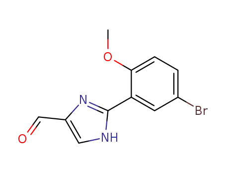 2-(5-bromo-2-methoxy-phenyl)-1<i>H</i>-imidazole-4-carbaldehyde