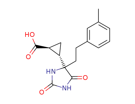 (5SR)-5-((1S,2S)-2-carboxycycloprop-1-yl)-5-[2-(3-methylphenyl)ethyl]imidazolidine-2,4-dione