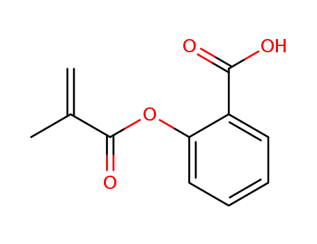 Molecular Structure of 38697-36-8 (2-[(2-methylacryloyl)oxy]benzoic acid)