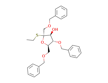 ethyl 1,4,6-tri-O-benzyl-2-thio-β-D-fructofuranoside