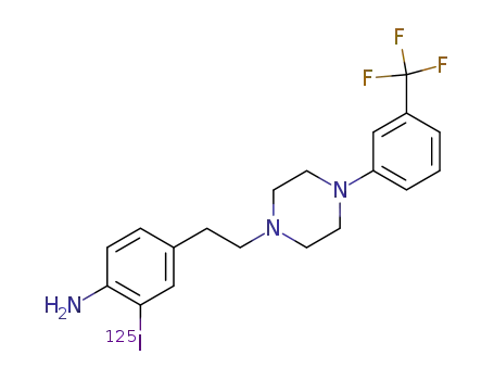 1-<2-(3-<125I>Iodo-4-aminophenyl)ethyl>-4-<3-(trifluoromethyl)phenyl>piperazine