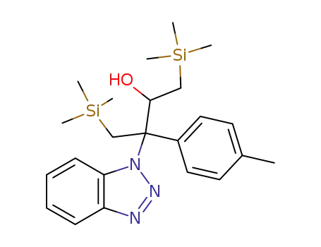 3-(1H-benzotriazol-1-yl)-3-(4-methylphenyl)-1,4-bis(trimethylsilyl)butan-2-ol