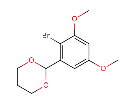 Molecular Structure of 133056-50-5 (2-(2-Bromo-3,5-dimethoxyphenyl)-1,3-dioxane)