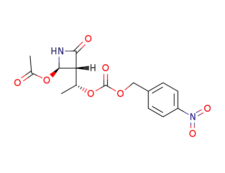 (3R,4R)-4-acetoxy-3-<(R)-1-(p-nitrobenzyloxycarbonyloxy)ethyl>-2-azetidinone