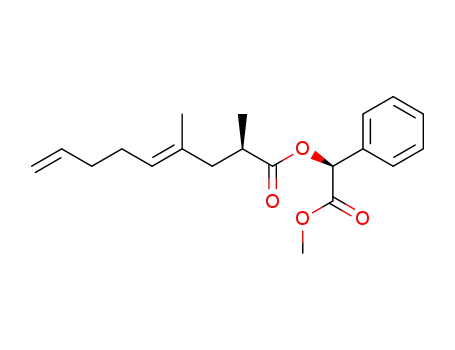 (1S)-(methoxycarbonyl)phenylmethyl (2R,4E)-2,4-dimethyl-4,8-nonadienoate