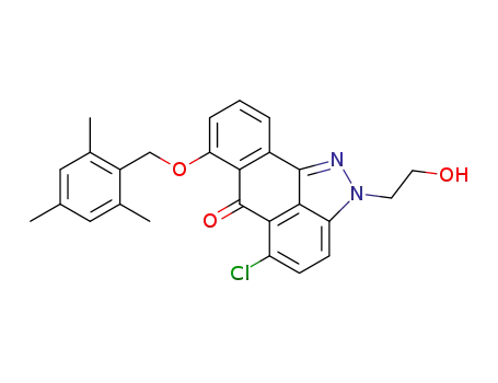 5-Chloro-2-(2-hydroxy-ethyl)-7-(2,4,6-trimethyl-benzyloxy)-2H-dibenzo[cd,g]indazol-6-one