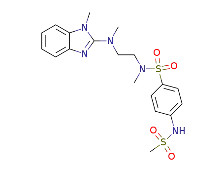 N-methyl-N-{2-[methyl(1-methyl-1H-benzimidazol-2-yl)amino]ethyl}-4-[(methylsulfonyl)amino]benzenesulfonamide
