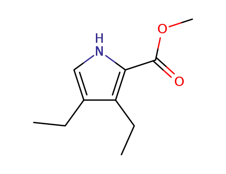 Molecular Structure of 159427-97-1 (methyl 3,4-diethylpyrrole-2-carboxylate)