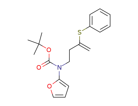 Molecular Structure of 226710-84-5 (tert-butyl N-(3-phenylthio-3-butenyl)-N-(2-furyl)carbamate)