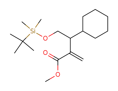 4-(tert-Butyl-dimethyl-silanyloxy)-3-cyclohexyl-2-methylene-butyric acid methyl ester