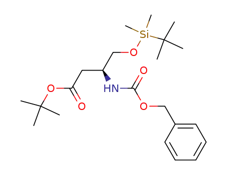 3-benzyloxycarbonylamino-4-(<i>tert</i>-butyl-dimethyl-silanyloxy)-butyric acid <i>tert</i>-butyl ester