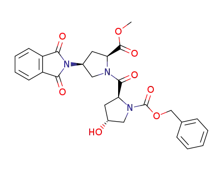methyl (2S,4S)-1-[(2S,4R)-1-(benzyloxycarbonyl)-4-hydroxyprolyl]-4-phthalimidoprolinate