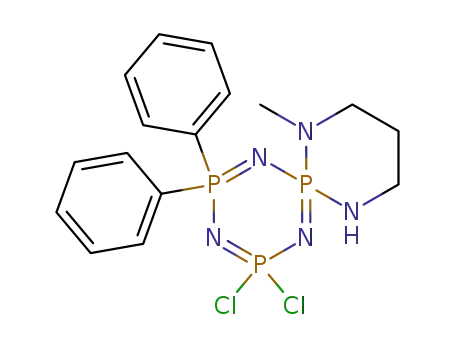 Molecular Structure of 119703-61-6 (2,2-(1'-methyl-1',3'-diaminopropane)-4,4-dichloro-6,6-diphenylcyclotriphosphazatriene)